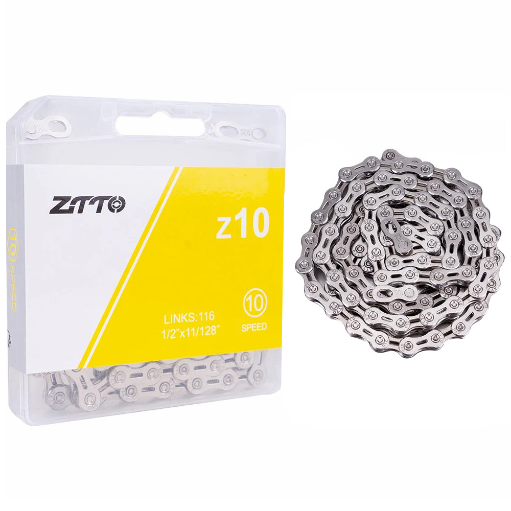 ZTTO Z10 MTB Road Folding Bike Chain 10-Speed 116 Links Carbon Steel Bicycle Chain ZTTO Z10 MTB Road Folding Bike Chain 10-Speed 116 Links Carbon Steel Bicycle Chain